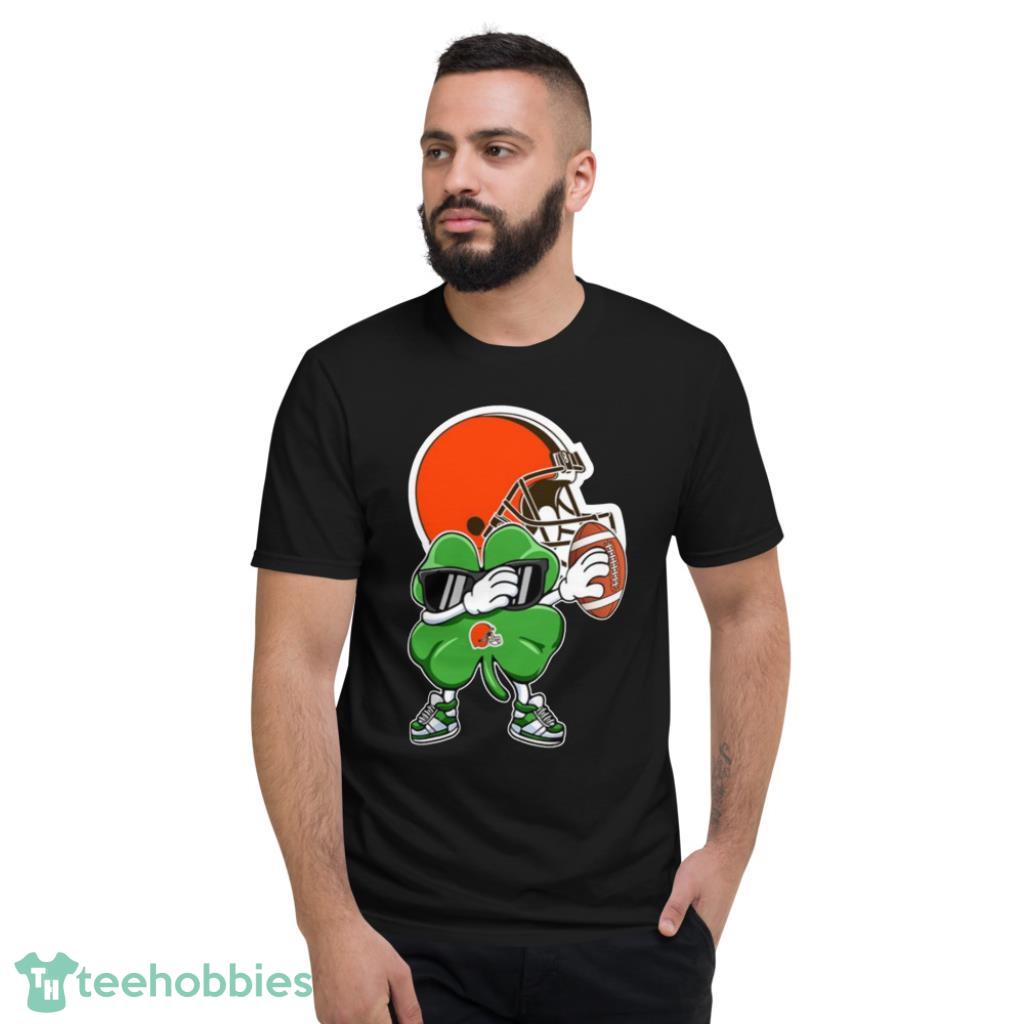 NFL Cleveland Browns Football Dabbing Four Leaf Clover St. Patrick’s Day For Fans T Shirt Product Photo 4 NFL Cleveland Browns Football Dabbing Four Leaf Clover St. Patrick’s Day For Fans T Shirt Product Photo 4