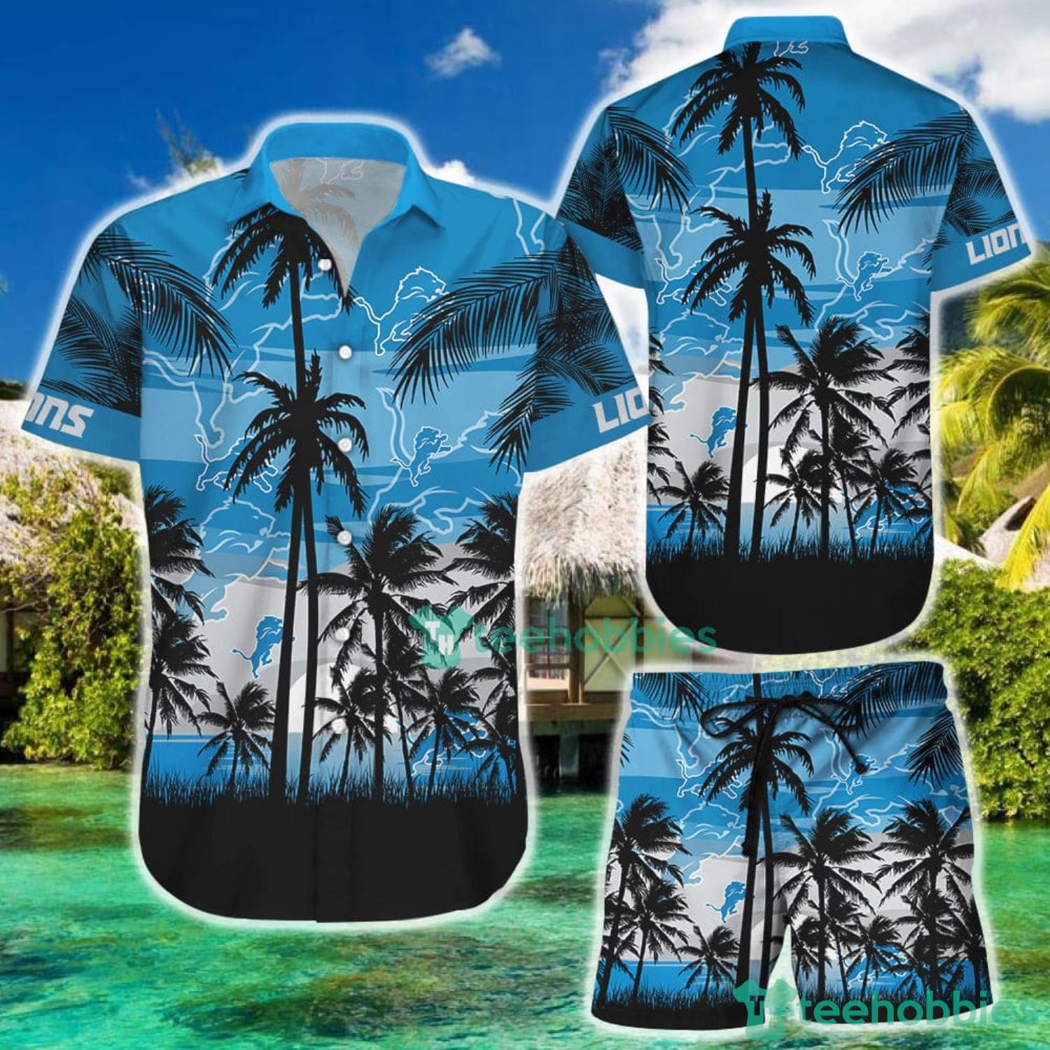 Detroit Lions Hawaiian Shirt Nfl Detroit Lions Tropical Hawaiian