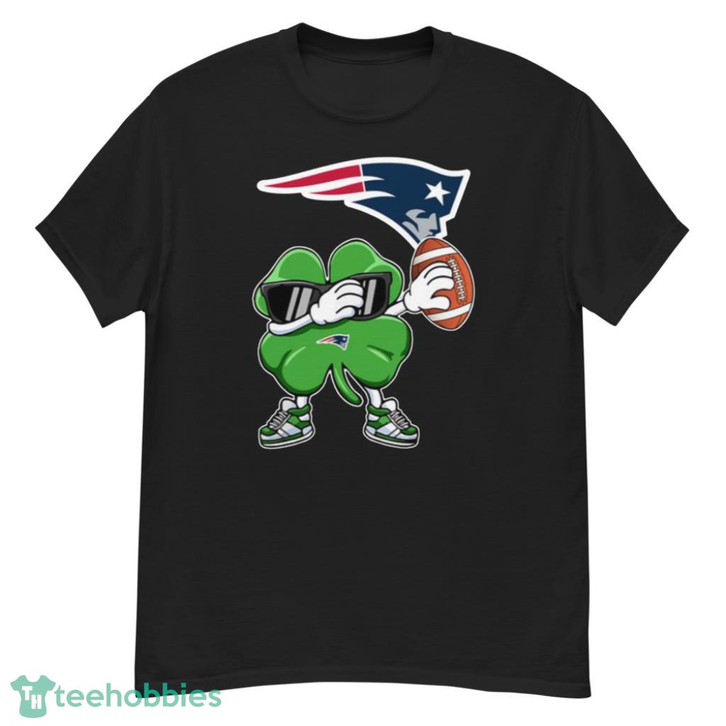 NFL New England Patriots Football Dabbing Four Leaf Clover St. Patrick’s Day For Fans T Shirt Product Photo 2 NFL New England Patriots Football Dabbing Four Leaf Clover St. Patrick’s Day For Fans T Shirt Product Photo 2