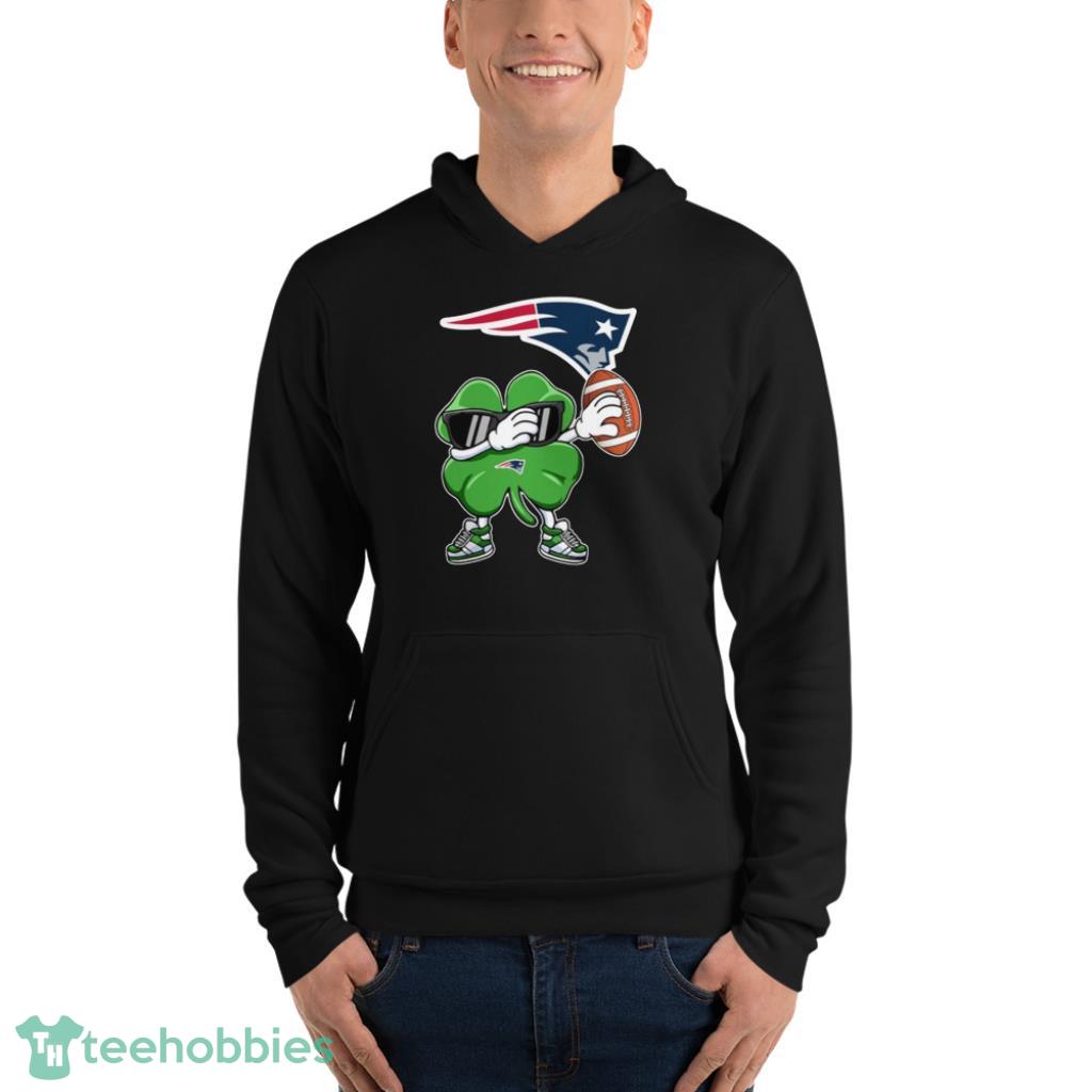 NFL New England Patriots Football Dabbing Four Leaf Clover St. Patrick’s Day For Fans T Shirt image NFL New England Patriots Football Dabbing Four Leaf Clover St. Patrick’s Day For Fans T Shirt Product Photo 8