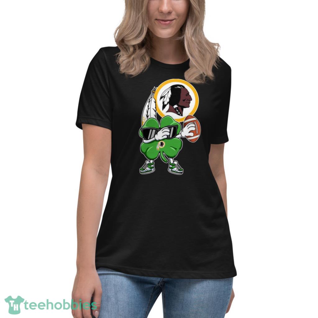 NFL Washington Redskins Football Dabbing Four Leaf Clover St. Patrick's Day  For Fans T Shirt