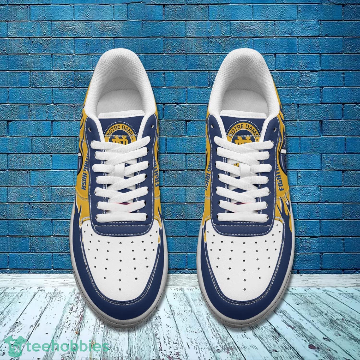 Notre Dame Fighting Irish NFL Yellow Navy Air Force Shoes Gift For Fans Product Photo 4 Notre Dame Fighting Irish NFL Yellow Navy Air Force Shoes Gift For Fans Product Photo 4