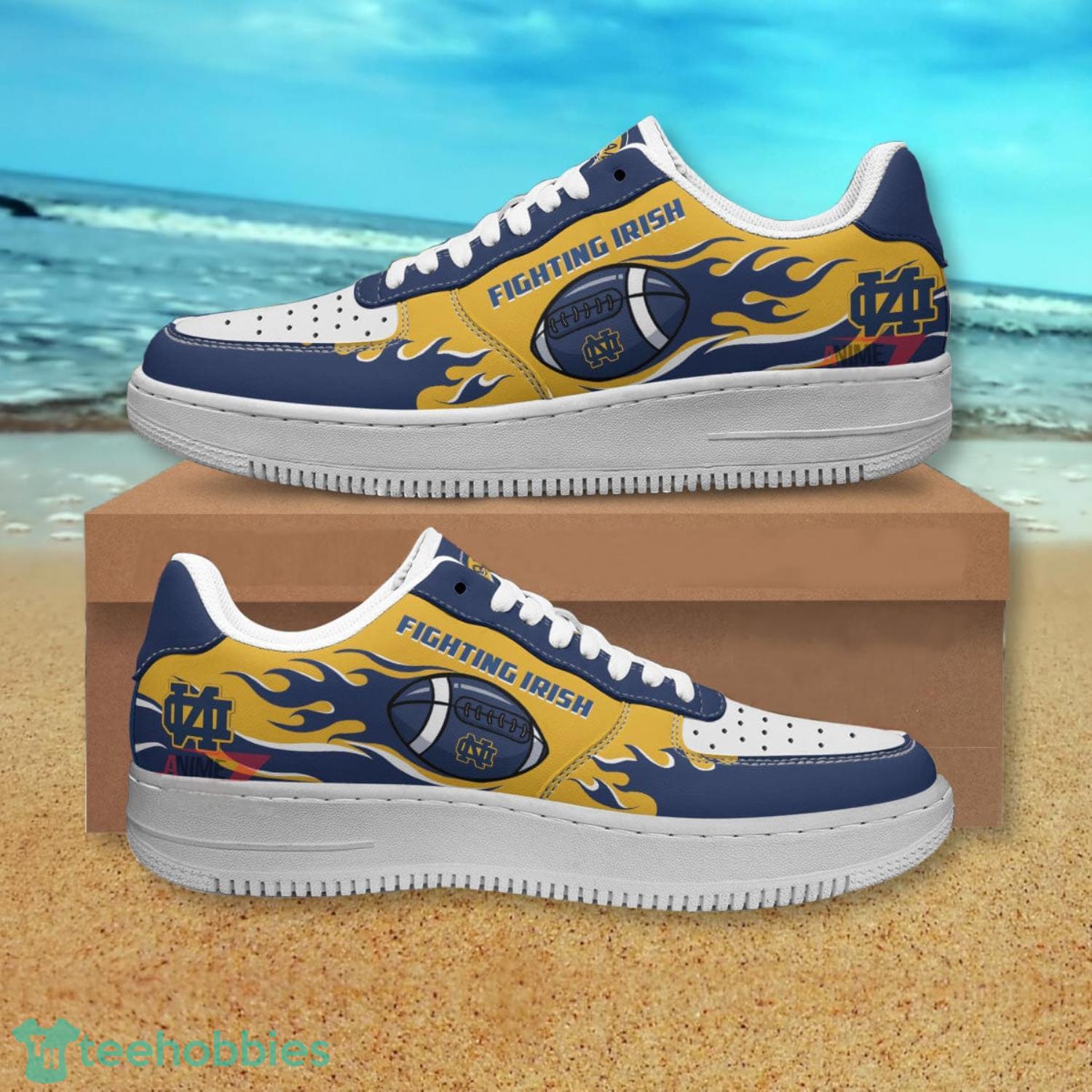 Notre Dame Fighting Irish NFL Yellow Navy Air Force Shoes Gift For Fans Product Photo 1 Notre Dame Fighting Irish NFL Yellow Navy Air Force Shoes Gift For Fans Product Photo 1