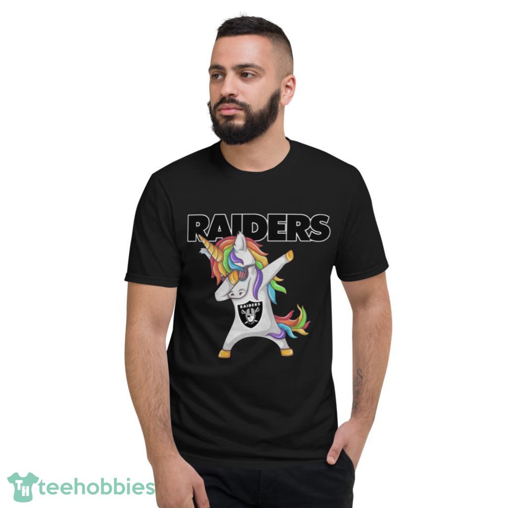 Funny Unicorn Dabbing Oakland Raiders Nfl Footballt-shirt