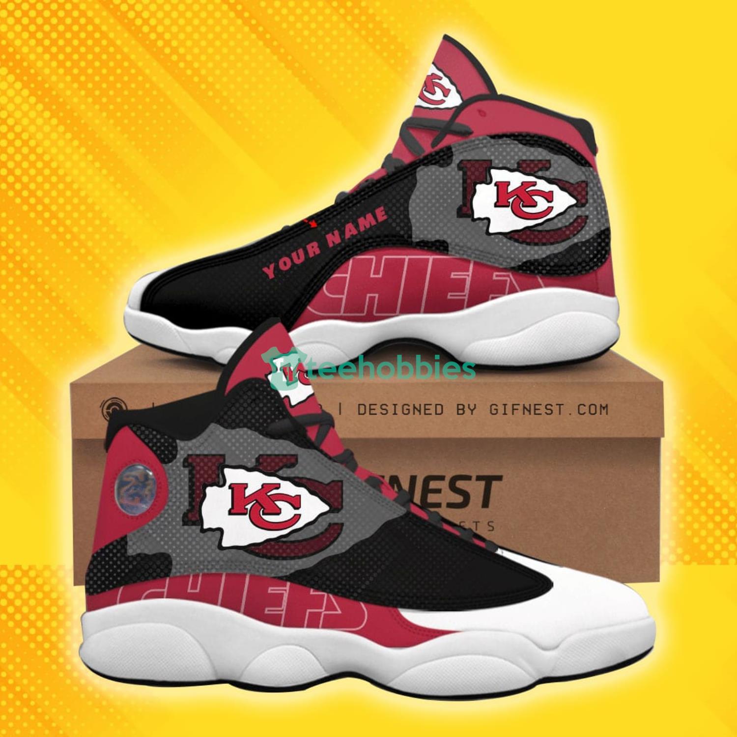 Kansas City Chiefs NFL Custom Name Air Jordan 11 Sneakers Shoes For Fans