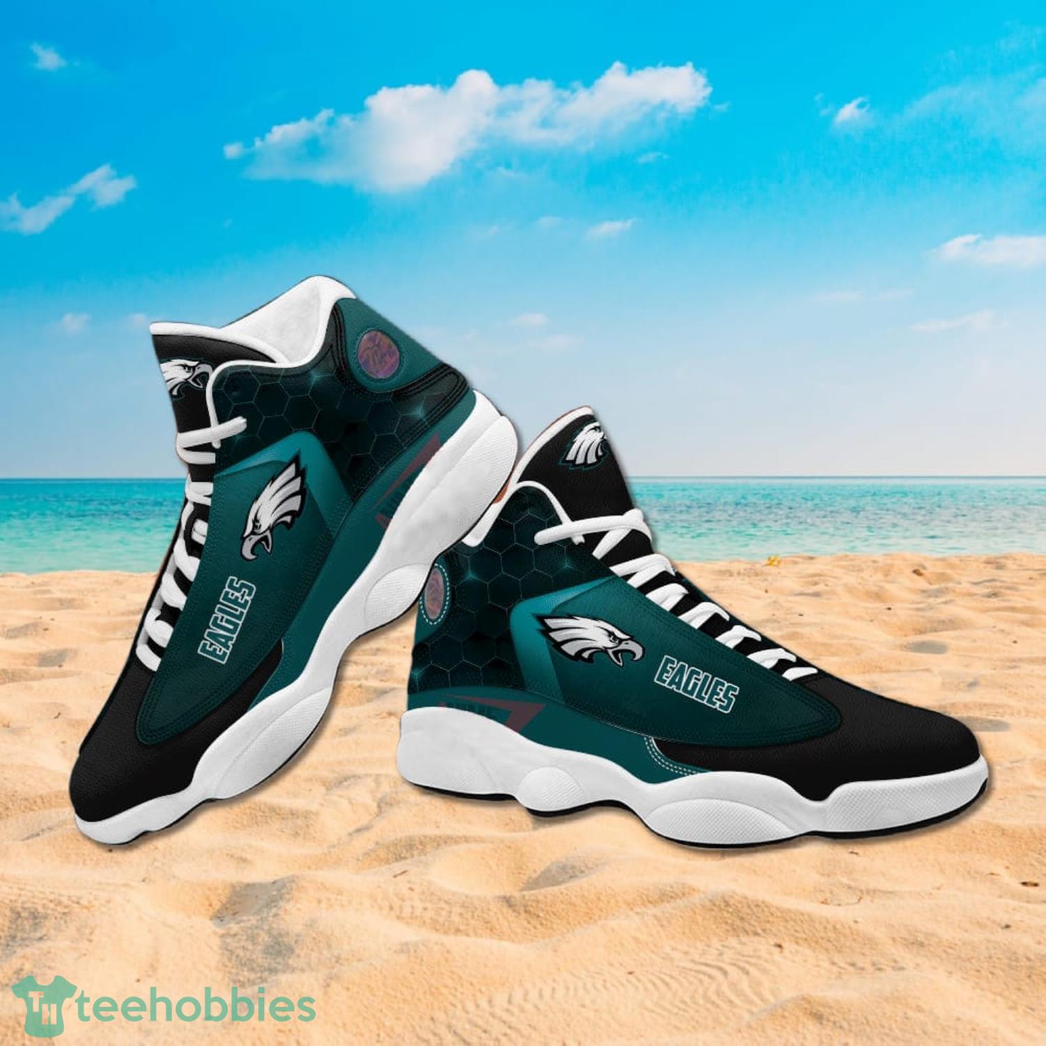 Philadelphia Eagles Dark Green Air Jordan 13 Shoes Sneaker For Men