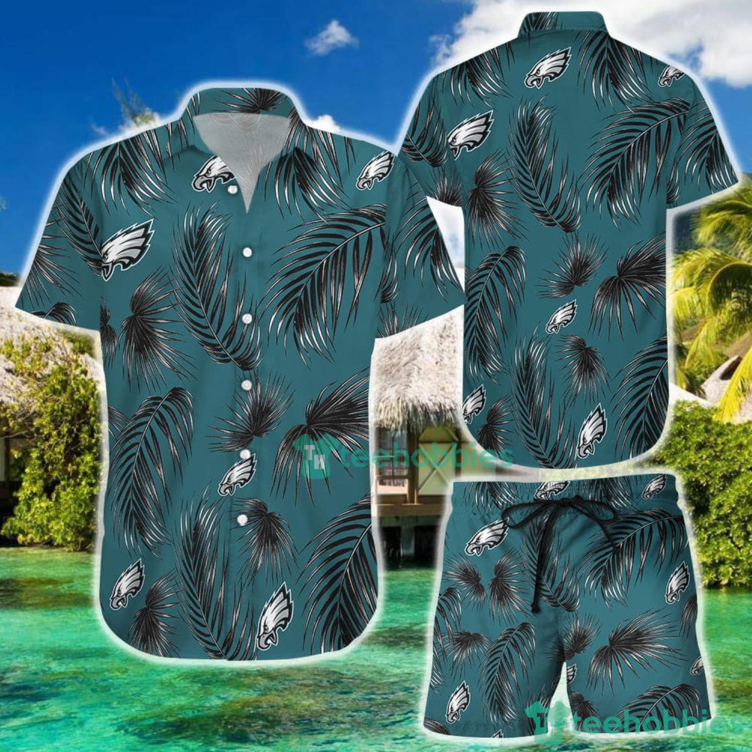 Philadelphia Eagles Flower Hawaiian Shirt And Short