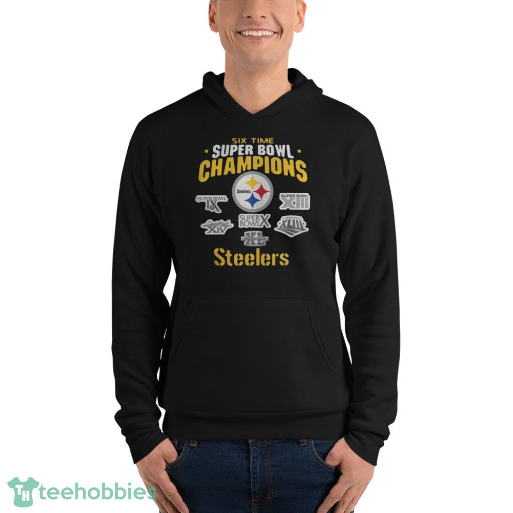 Pittsburgh Steelers NFL Six Time Super Bowl Champions T-Shirt