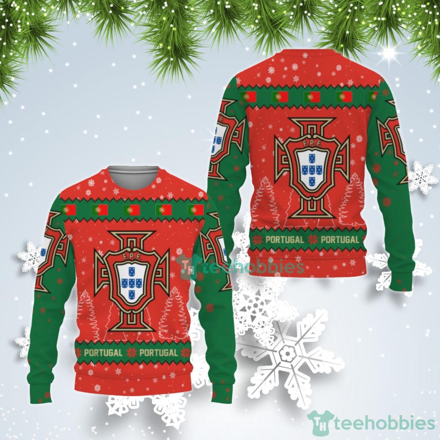Portugal National Soccer Team Qatar World Cup 2022 Winter Season Ugly Christmas Sweater Product Photo 1