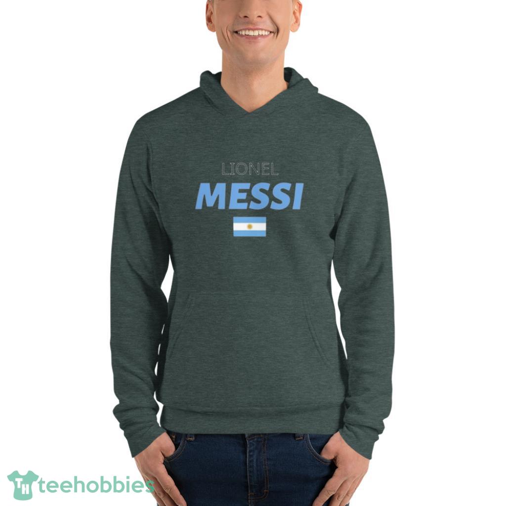 Qatar 2022 World Cup Argentina Lionel Messi T-Shirt - Unisex Fleece Pullover Hoodie-1 Qatar 2022 World Cup Argentina Lionel Messi T-Shirt - Unisex Fleece Pullover Hoodie-1