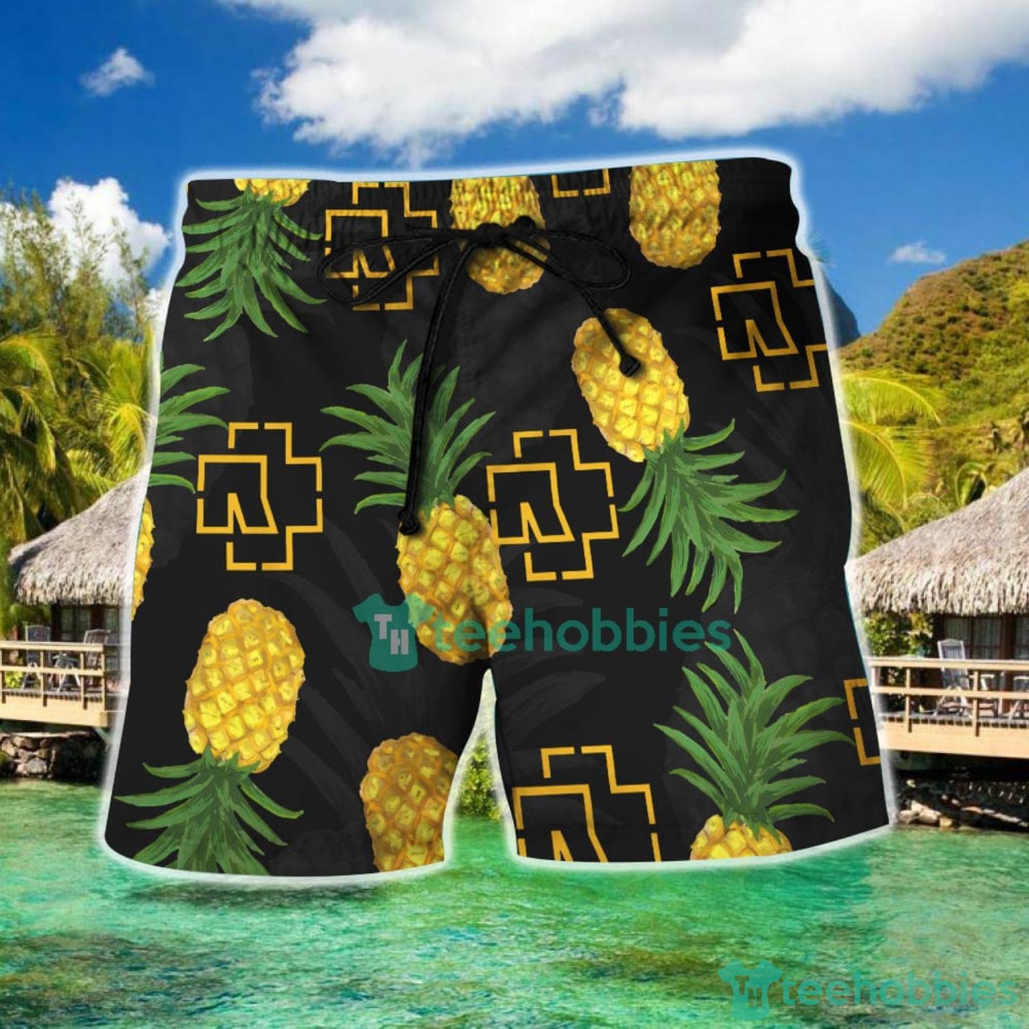 Rammstein Pineapple Hawaiian Shirt And Short image Rammstein Pineapple Hawaiian Shirt And Short Product Photo 4