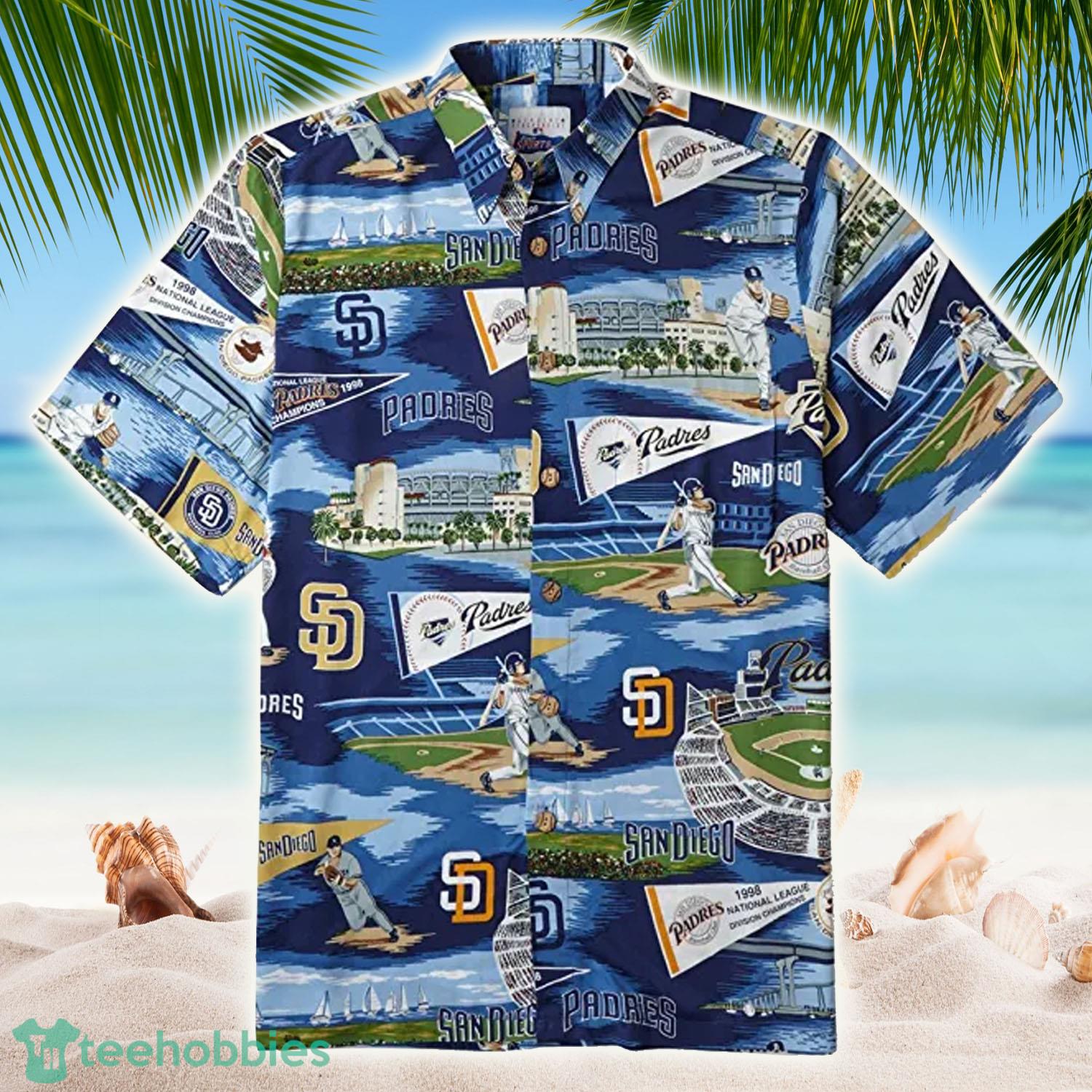 Padres Shirt Mens Size M San Diego Padres Hawaiian Shirt 