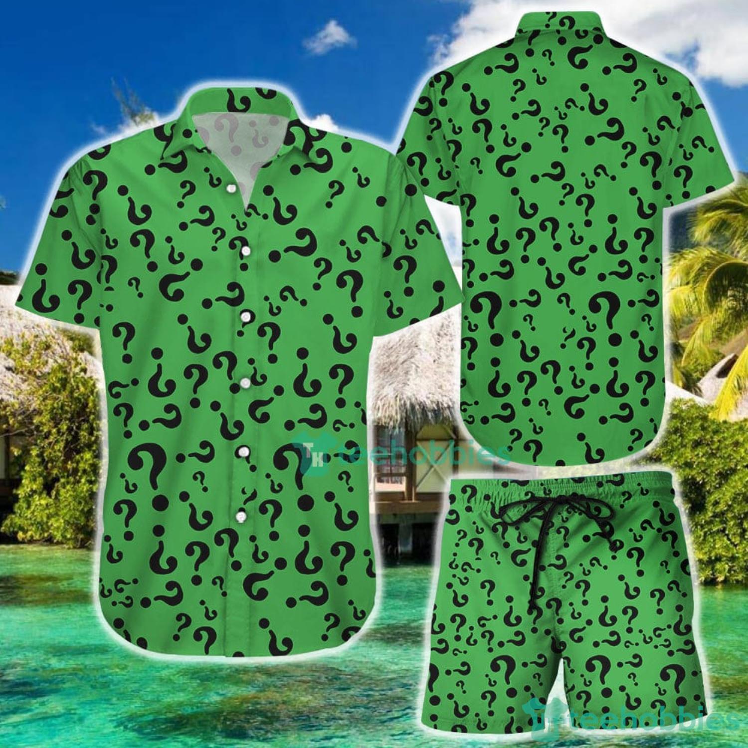 Riddler Supervillain Green Hawaiian Shirt For Men And Women