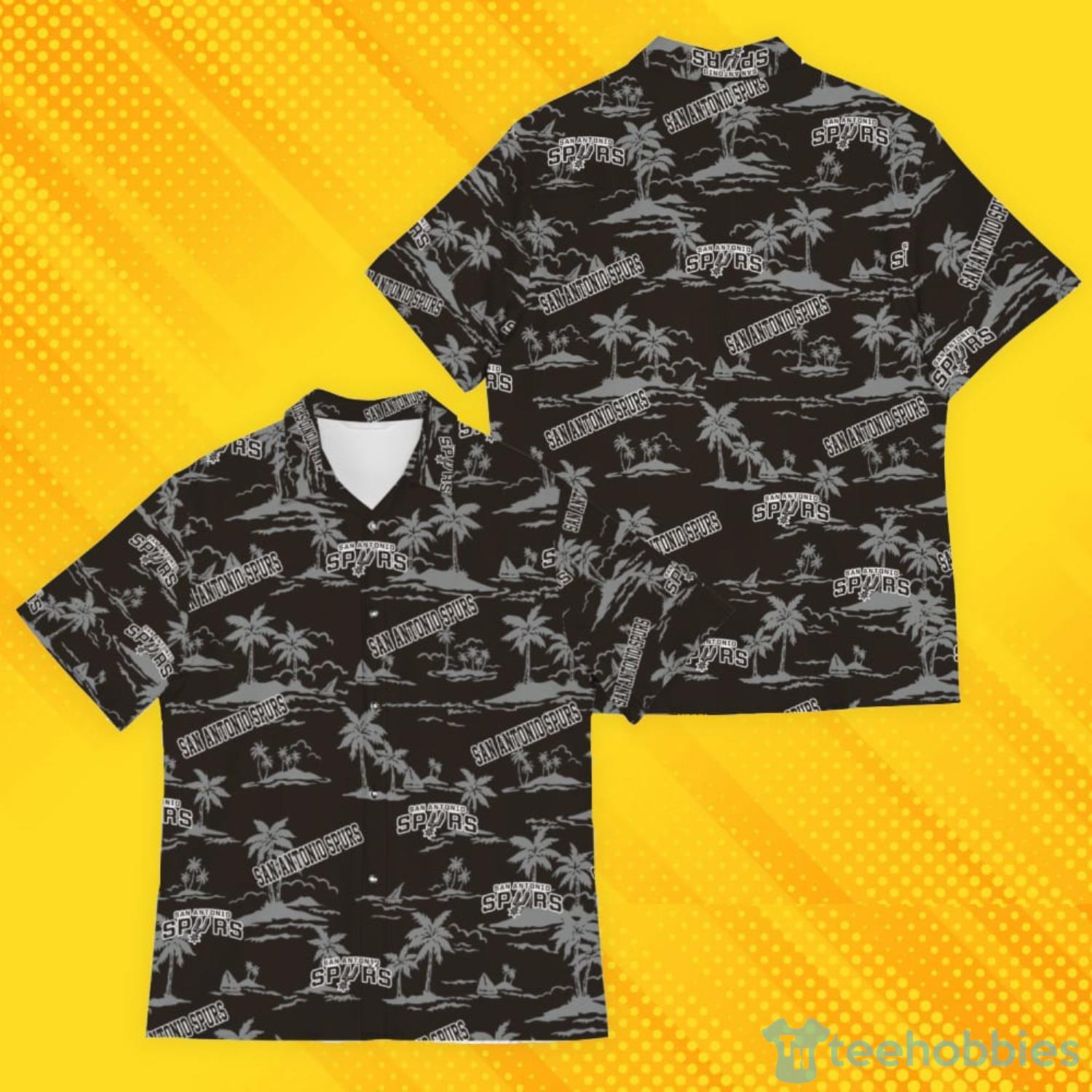 San Antonio Spurs Island Pattern Tree Hawaiian Shirt Product Photo 1