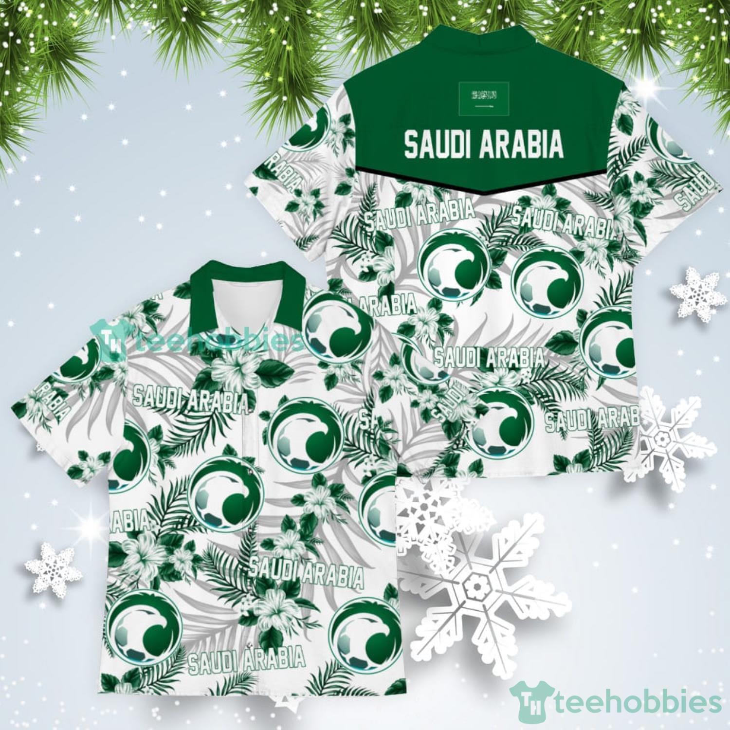 Saudi Arabia Champions World Cup Football Fans Tropical Hawaiian Shirt Product Photo 1