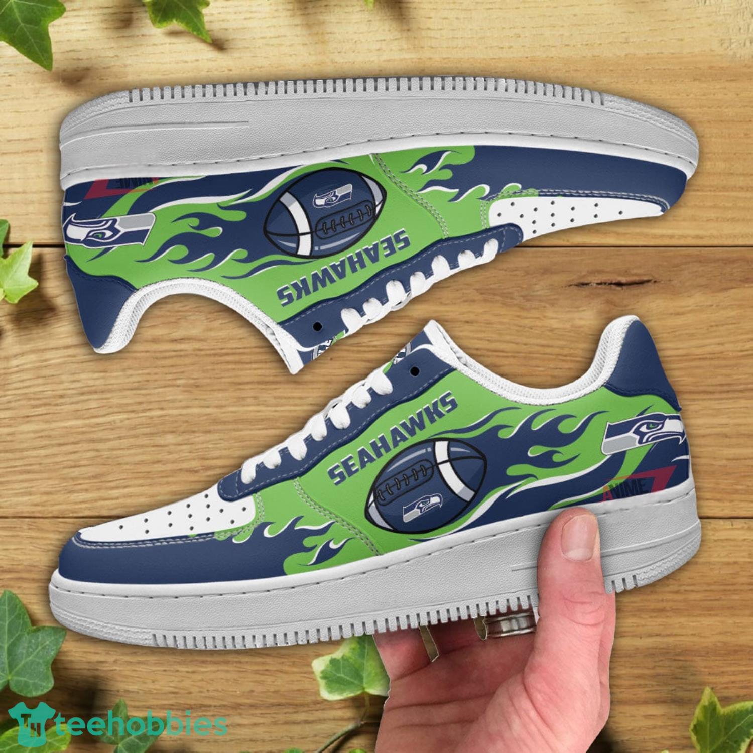 Seattle Seahawks Logo NFL Air Force Shoes Gift For Fans Product Photo 2 Seattle Seahawks Logo NFL Air Force Shoes Gift For Fans Product Photo 2