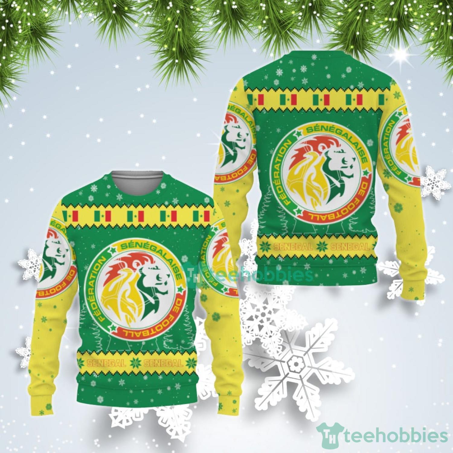 Senegal National Soccer Team Qatar World Cup 2022 Winter Season Ugly Christmas Sweater Product Photo 1