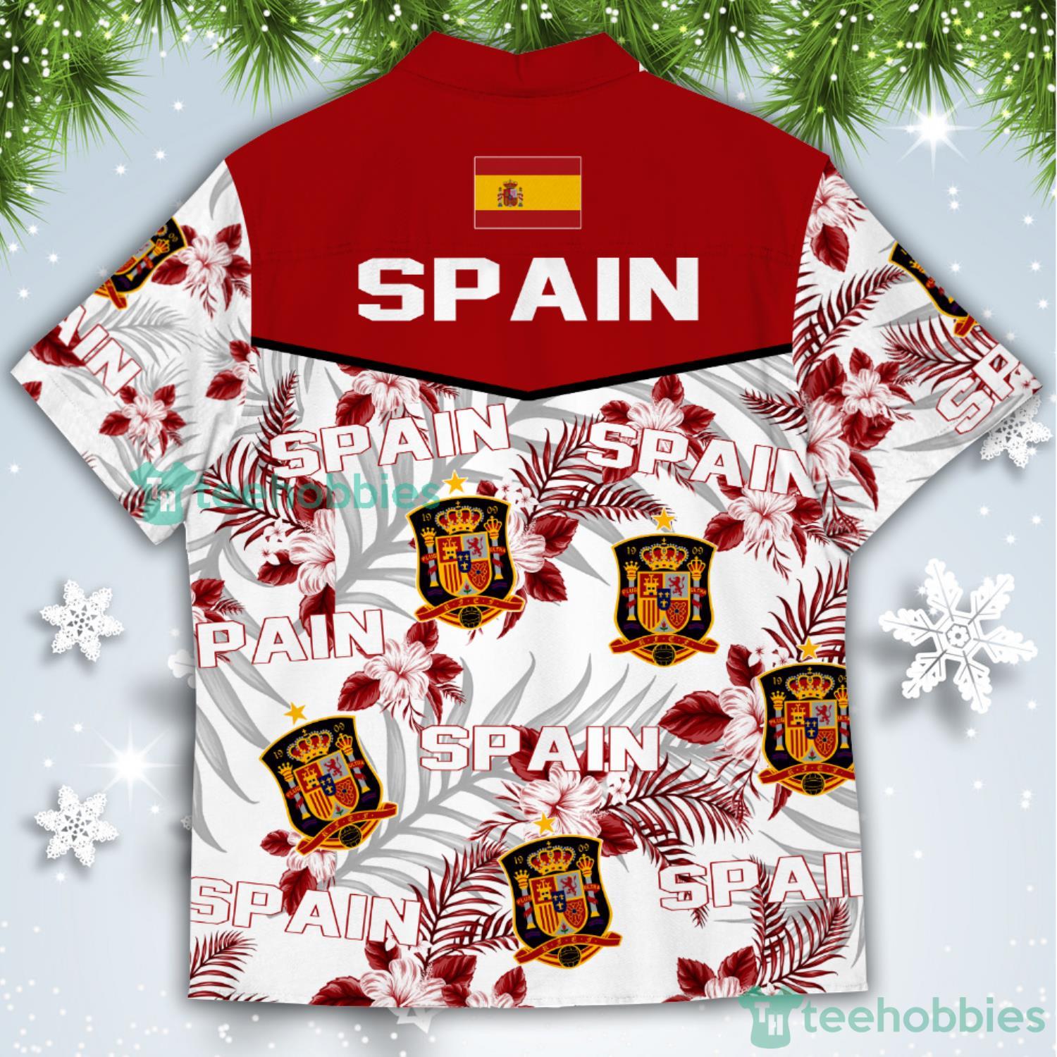 Spain Champions World Cup Football Fans Tropical Hawaiian Shirt Product Photo 1