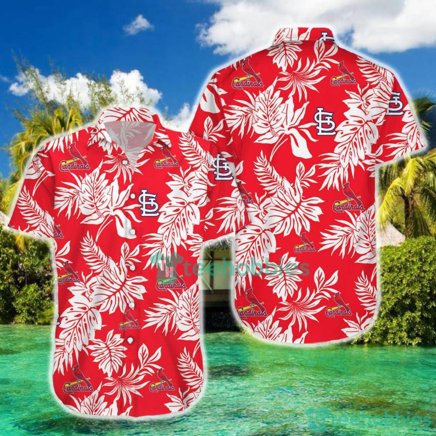 Men's St. Louis Cardinals All-Over Print Button-Down Shirt Size XL Hawaiian  MLB