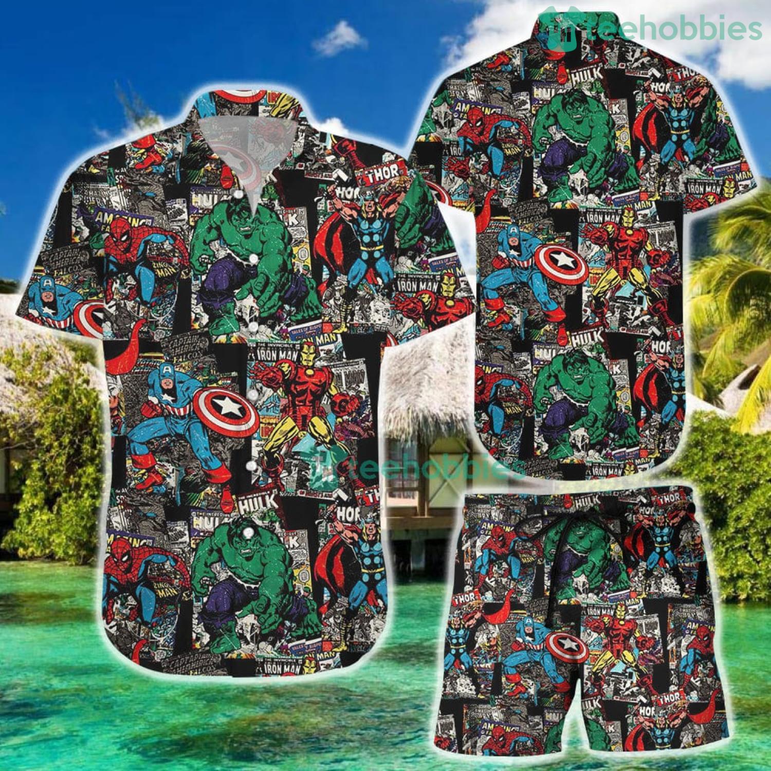 marvel hawaiian shirt kohls