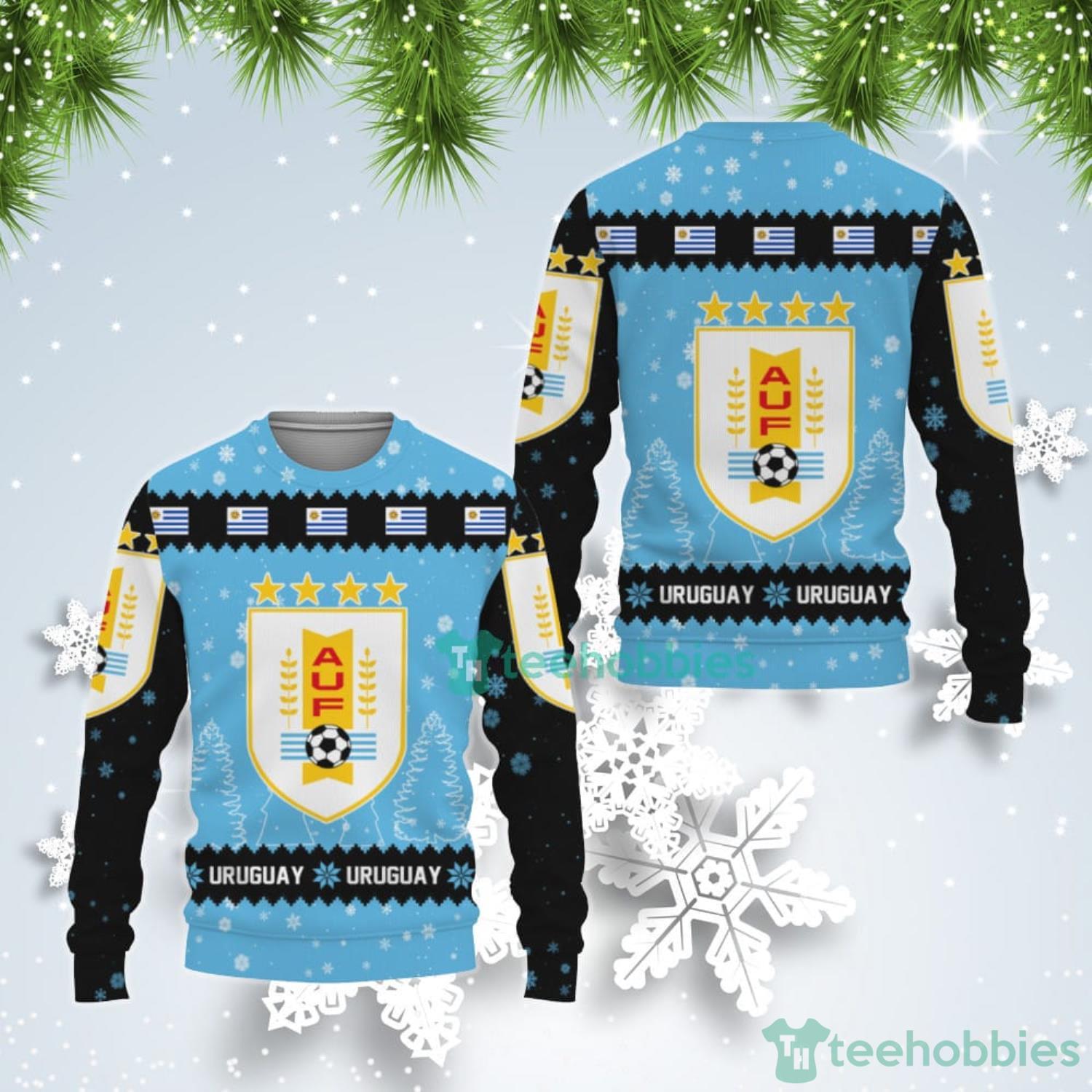 Uruguay National Soccer Team Qatar World Cup 2022 Winter Season Ugly Christmas Sweater Product Photo 1