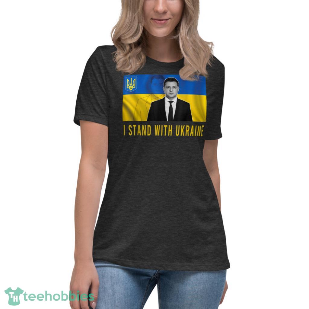 Volodymyr Zelensky Not All Heroes Wear Capes Support Ukraine T-Shirt - Womens Relaxed Short Sleeve Jersey Tee-1 Volodymyr Zelensky Not All Heroes Wear Capes Support Ukraine T-Shirt - Womens Relaxed Short Sleeve Jersey Tee-1