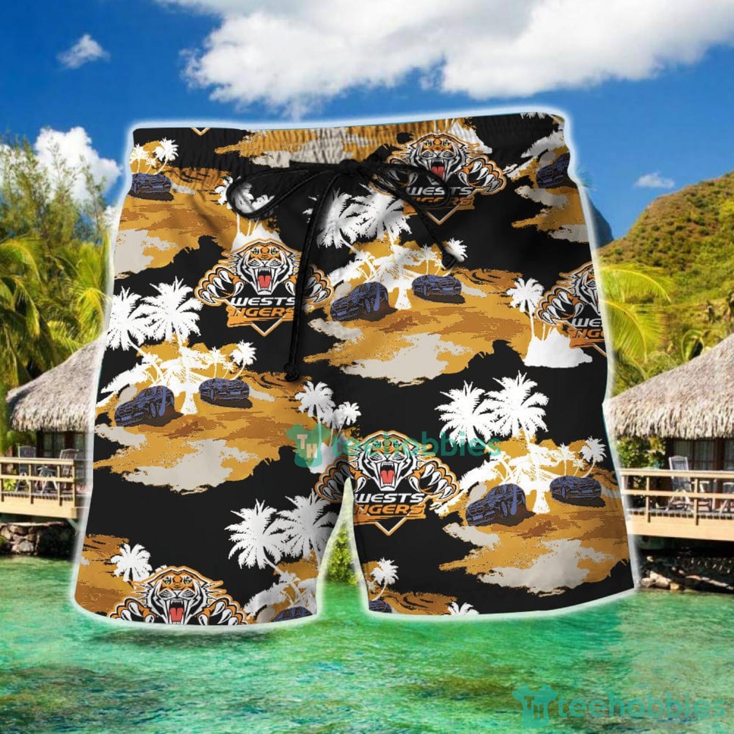 Wests Tigers Hawaiian Shirt And Short image Wests Tigers Hawaiian Shirt And Short Product Photo 4