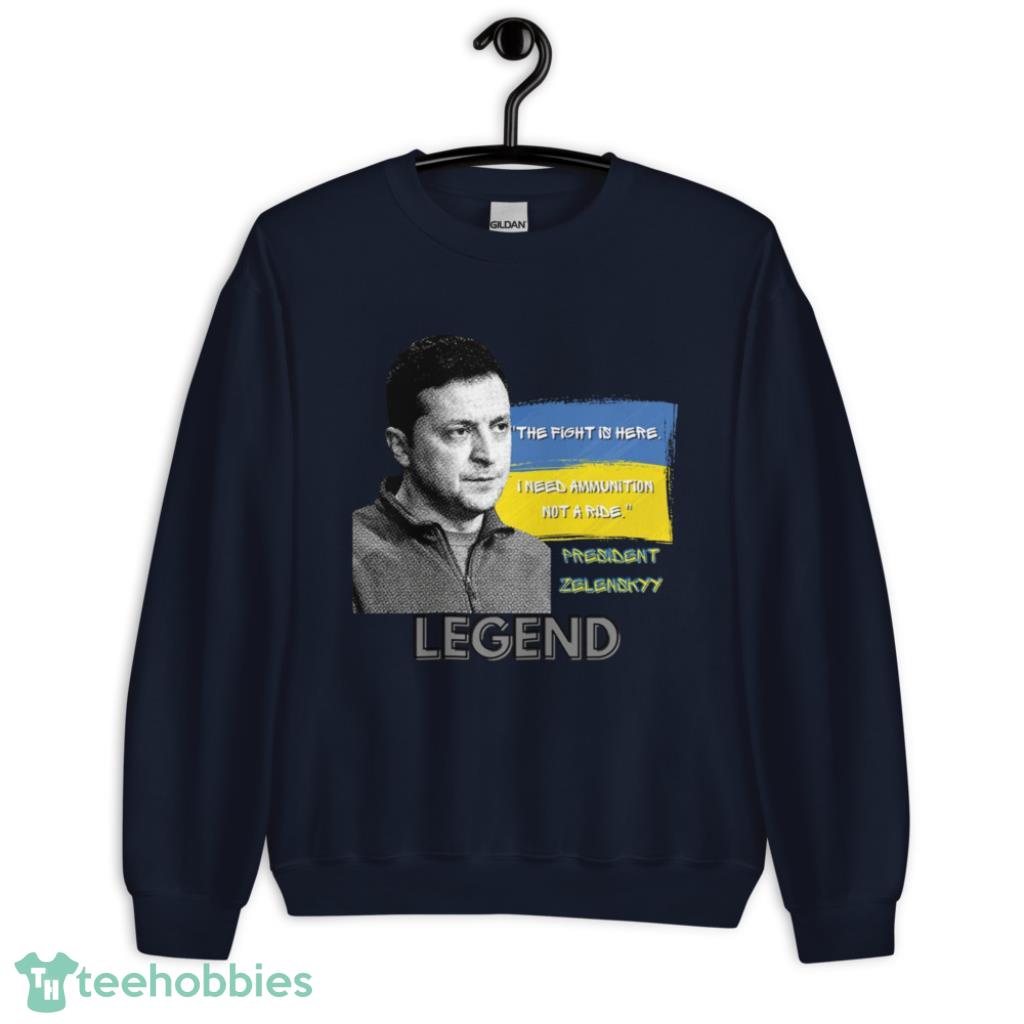 Zelensky The Fight Is Here T Shirt image Zelensky-The Fight Is Here T-Shirt - Unisex Crewneck Sweatshirt-1