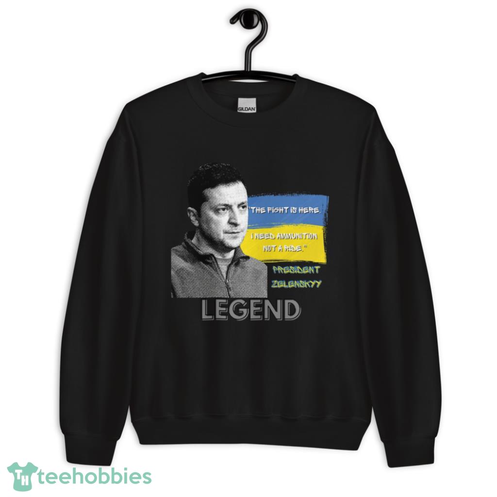 Zelensky-The Fight Is Here T-Shirt - Unisex Crewneck Sweatshirt Zelensky-The Fight Is Here T-Shirt - Unisex Crewneck Sweatshirt