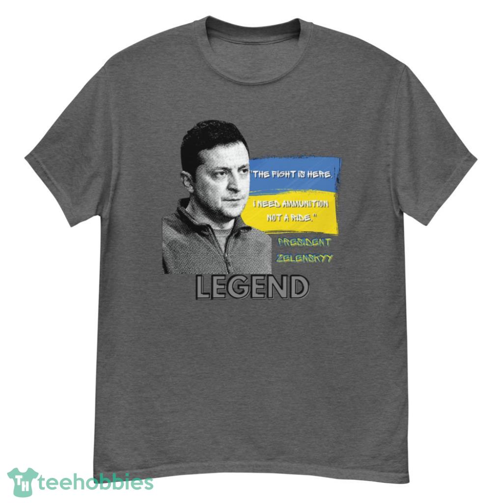 Zelensky-The Fight Is Here T-Shirt - G500 Men’s Classic T-Shirt-1 Zelensky-The Fight Is Here T-Shirt - G500 Men’s Classic T-Shirt-1