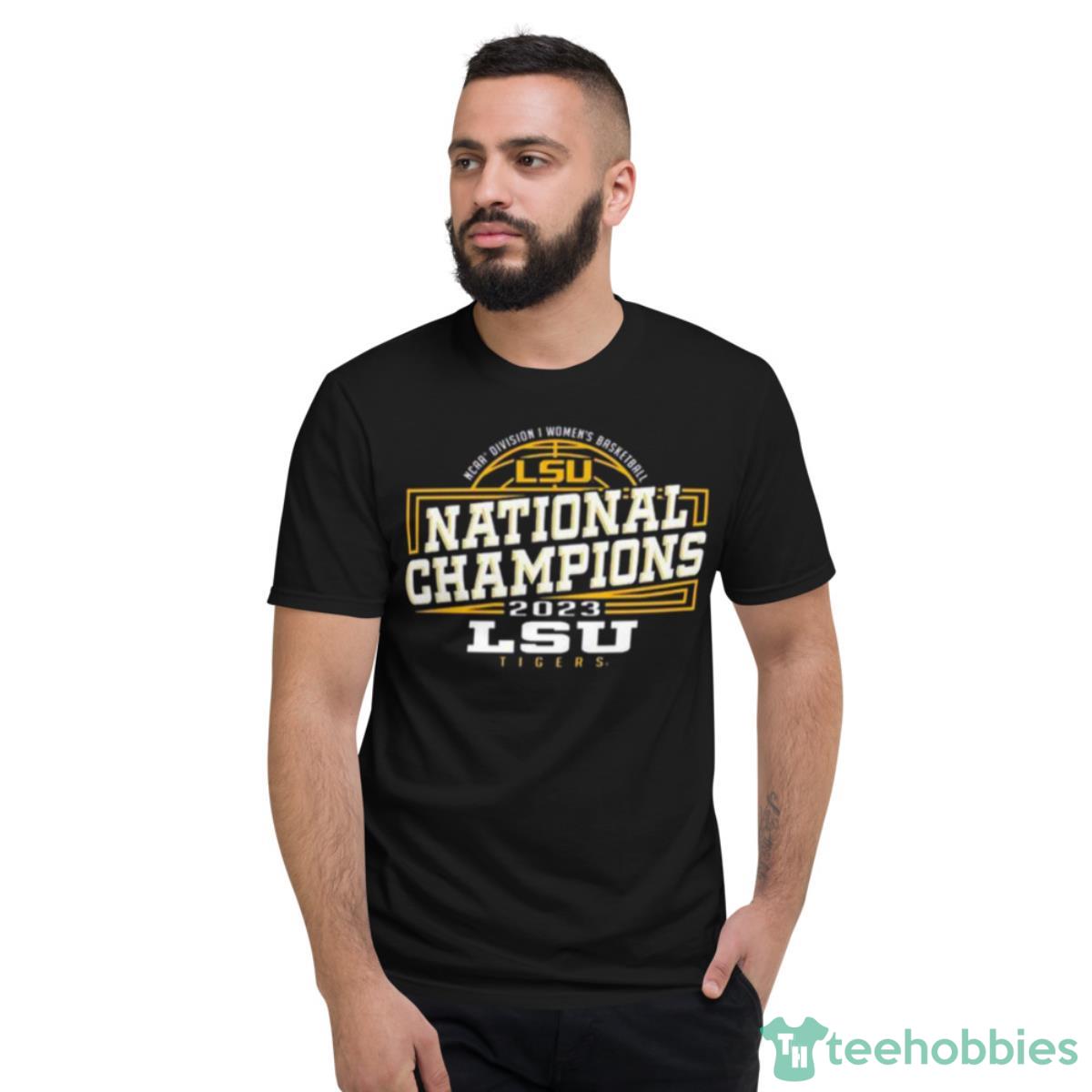 2023 Division I Women’s National Champions Multilevel LSU Tigers Shirt - Short Sleeve T-Shirt