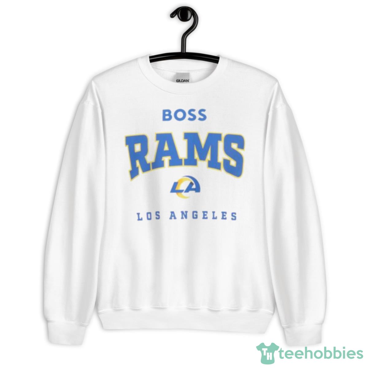 2023 Los Angeles Rams BOSS NFL Huddle Shirt - Unisex Heavy Blend Crewneck Sweatshirt