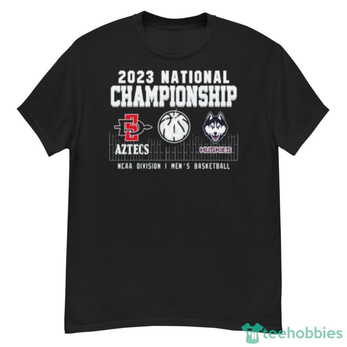 2023 National Championship Aztecs Huskies Ncaa Division I Men’s Basketball Shirt Product Photo 1