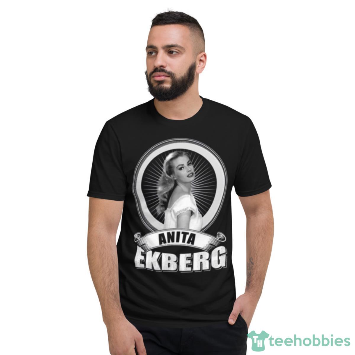90s Actress Vintage Anita Ekberg Shirt - Short Sleeve T-Shirt