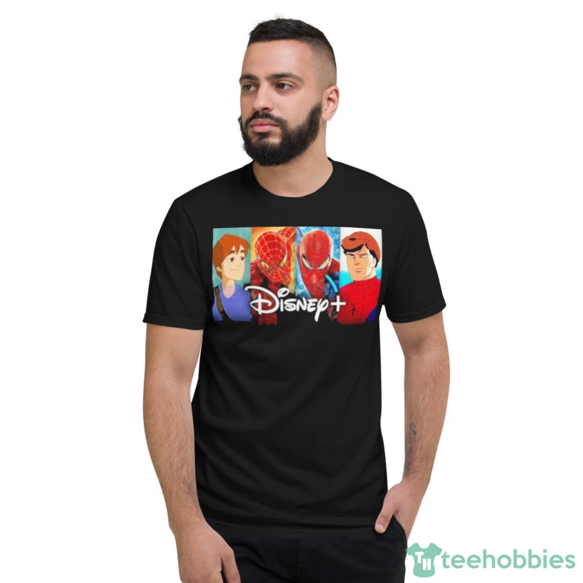 All 14 Spider Man Movies & Shows Now Streaming On Disney Shirt - Short Sleeve T-Shirt