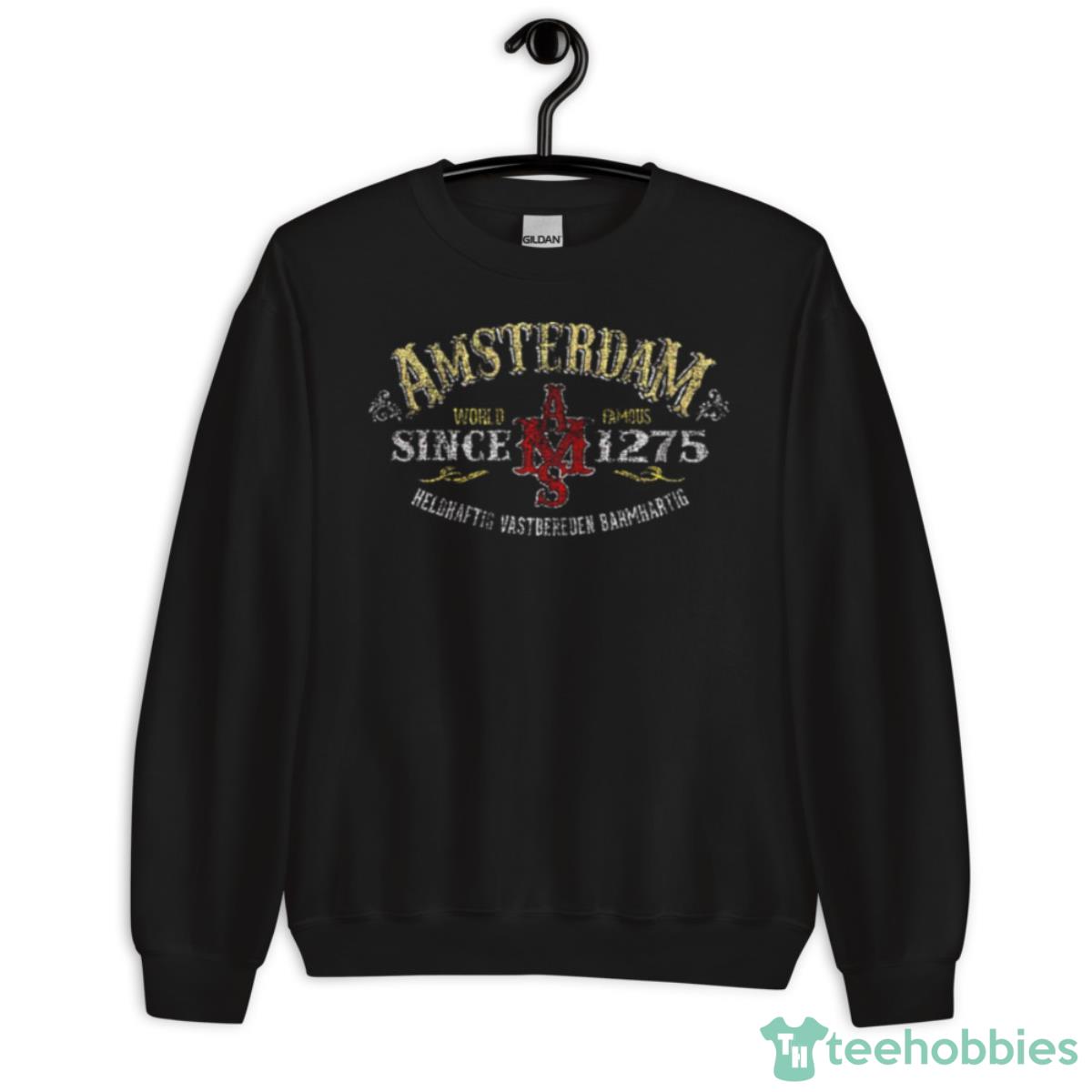 Amsterdam Distressed Design Shirt - Unisex Crewneck Sweatshirt