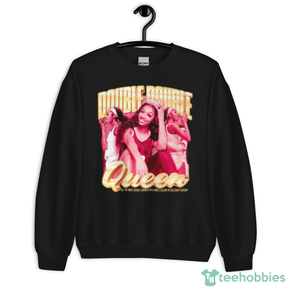 Angel Reese Double Double Queen Shirt - Unisex Crewneck Sweatshirt
