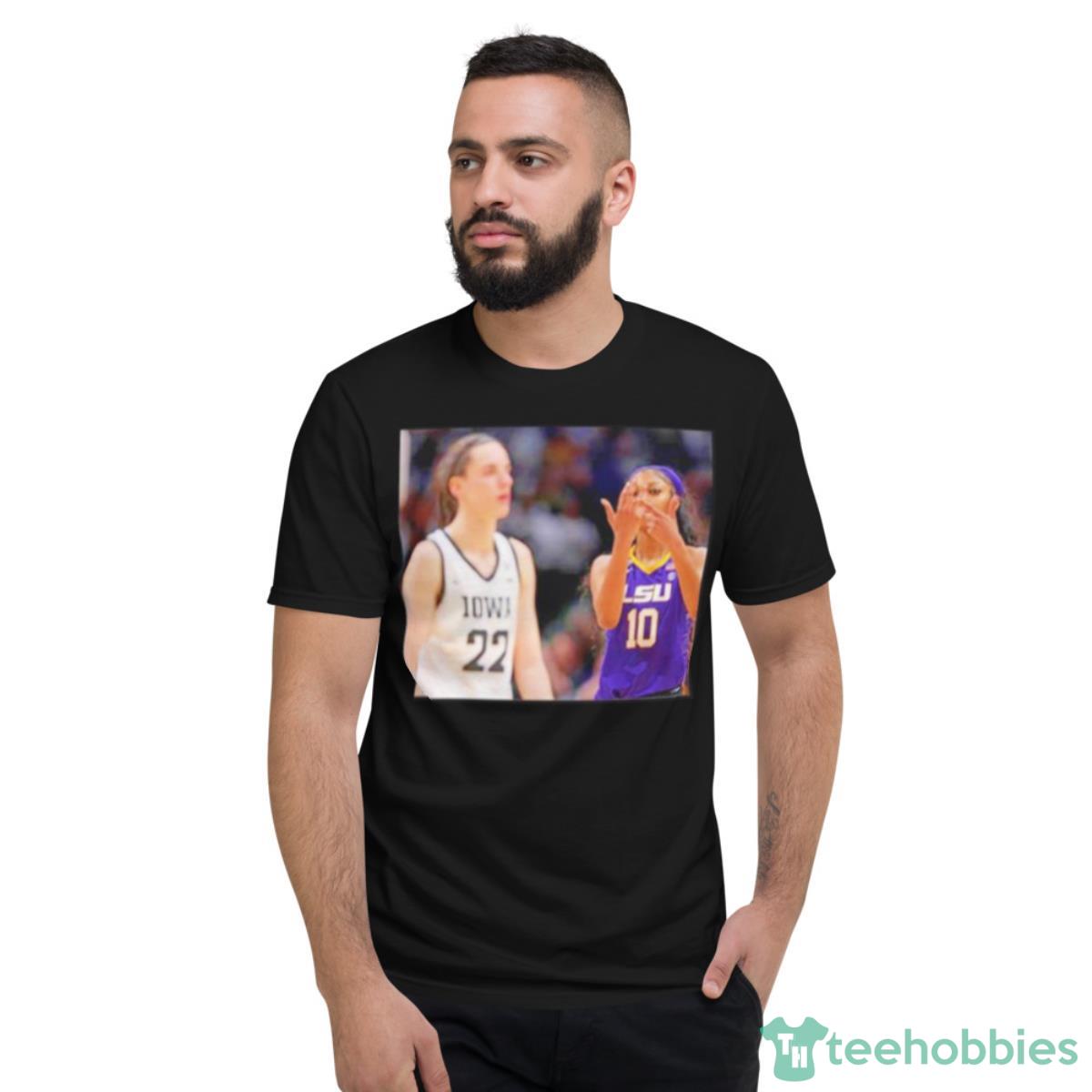 Angel Reese Taunts Caitlin Clark Shirt - Short Sleeve T-Shirt