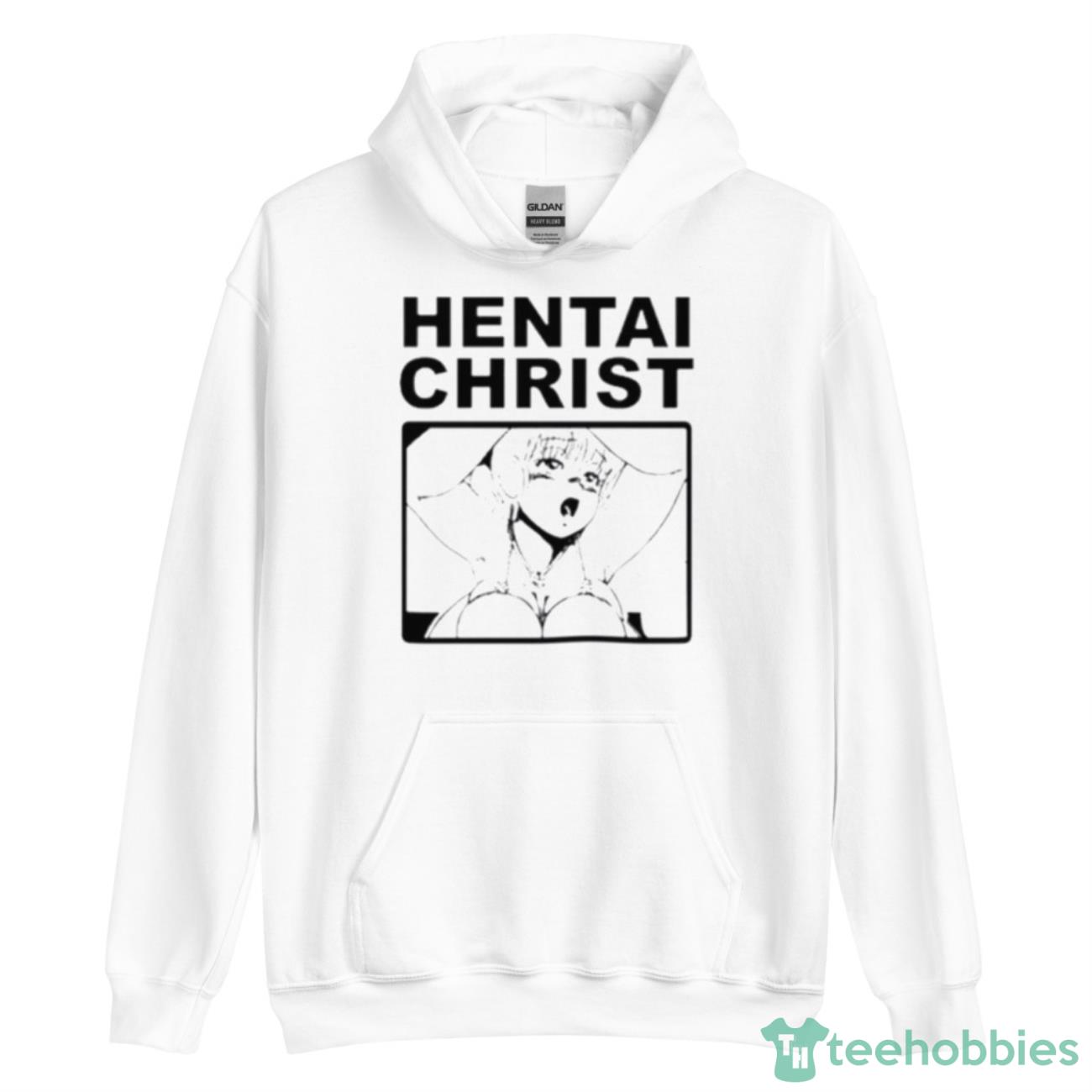 Anime Hentai Christ Shirt - Unisex Heavy Blend Hooded Sweatshirt