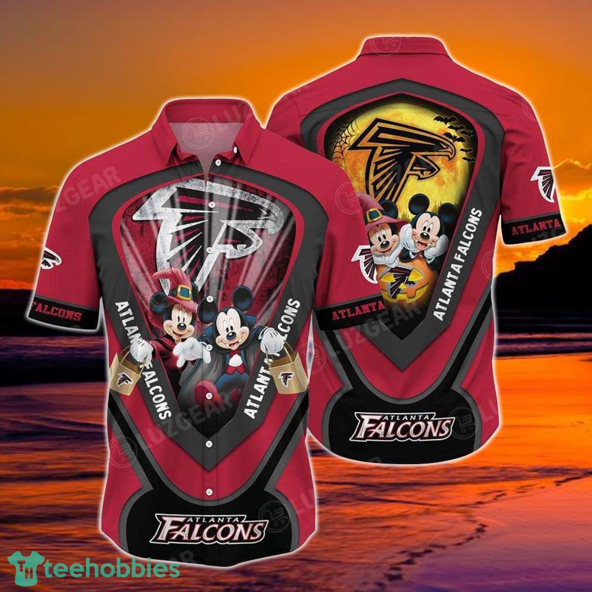 Atlanta Falcons NFL Hawaiian Shirt Graphic Mickey Halloween Night Style Hot Trending For Fans Product Photo 1