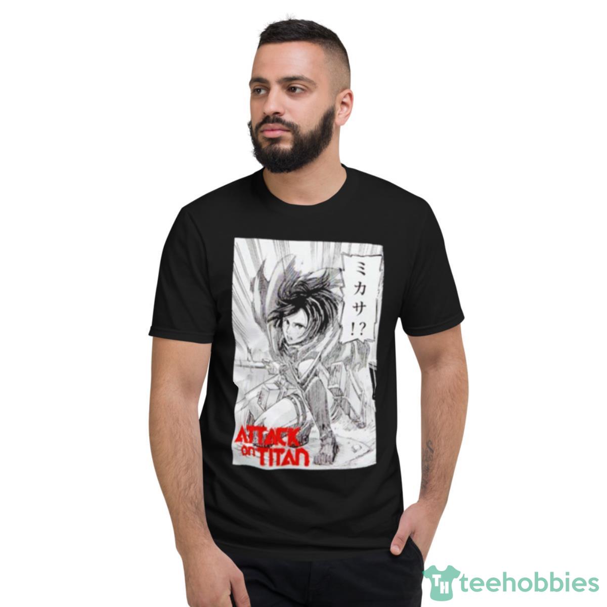 Attack On Titan Mikasa Manga Panel Shirt - Short Sleeve T-Shirt