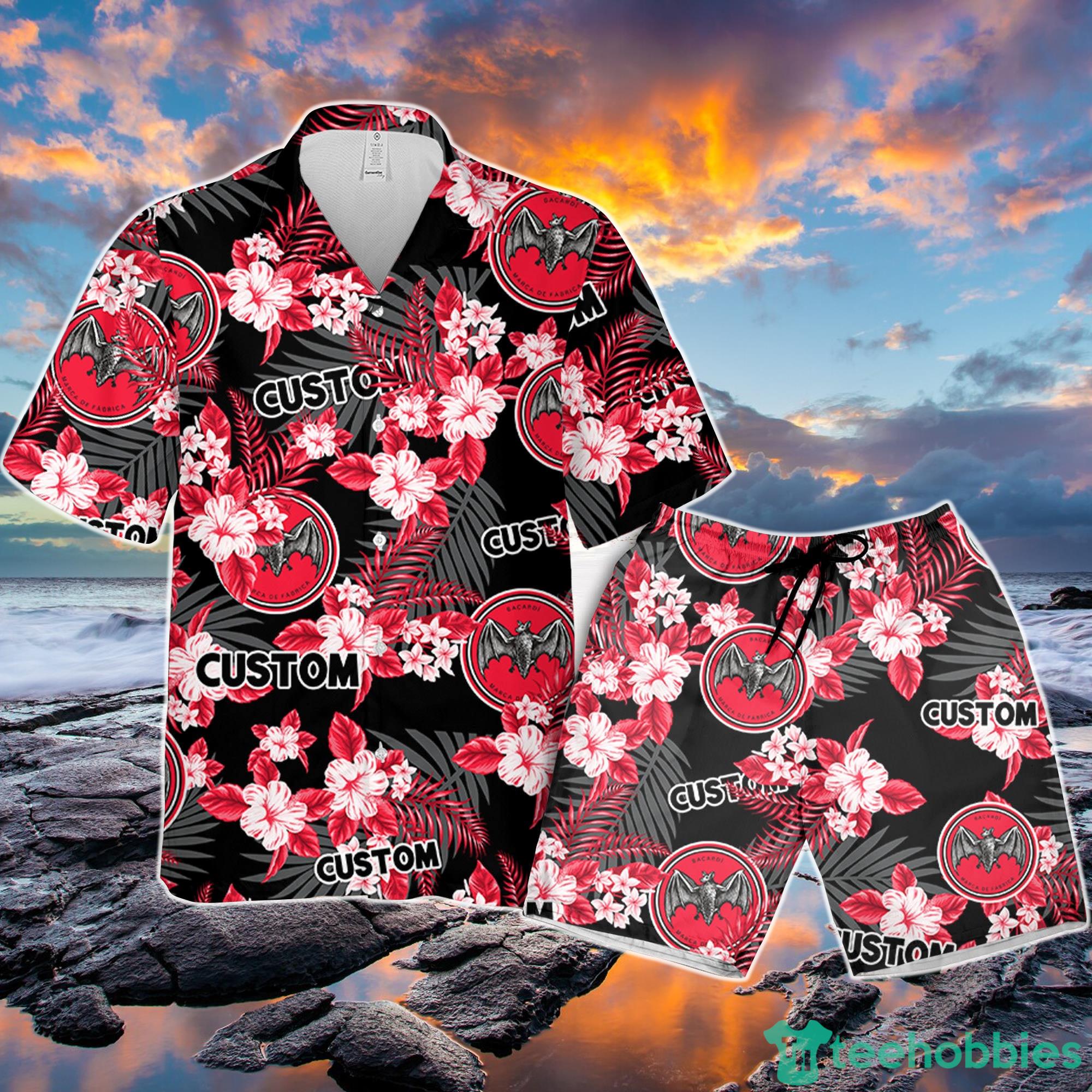 Bacardi Hawaiian Shirt Flowers Pattern Personalized Gift Men And Women Product Photo 1