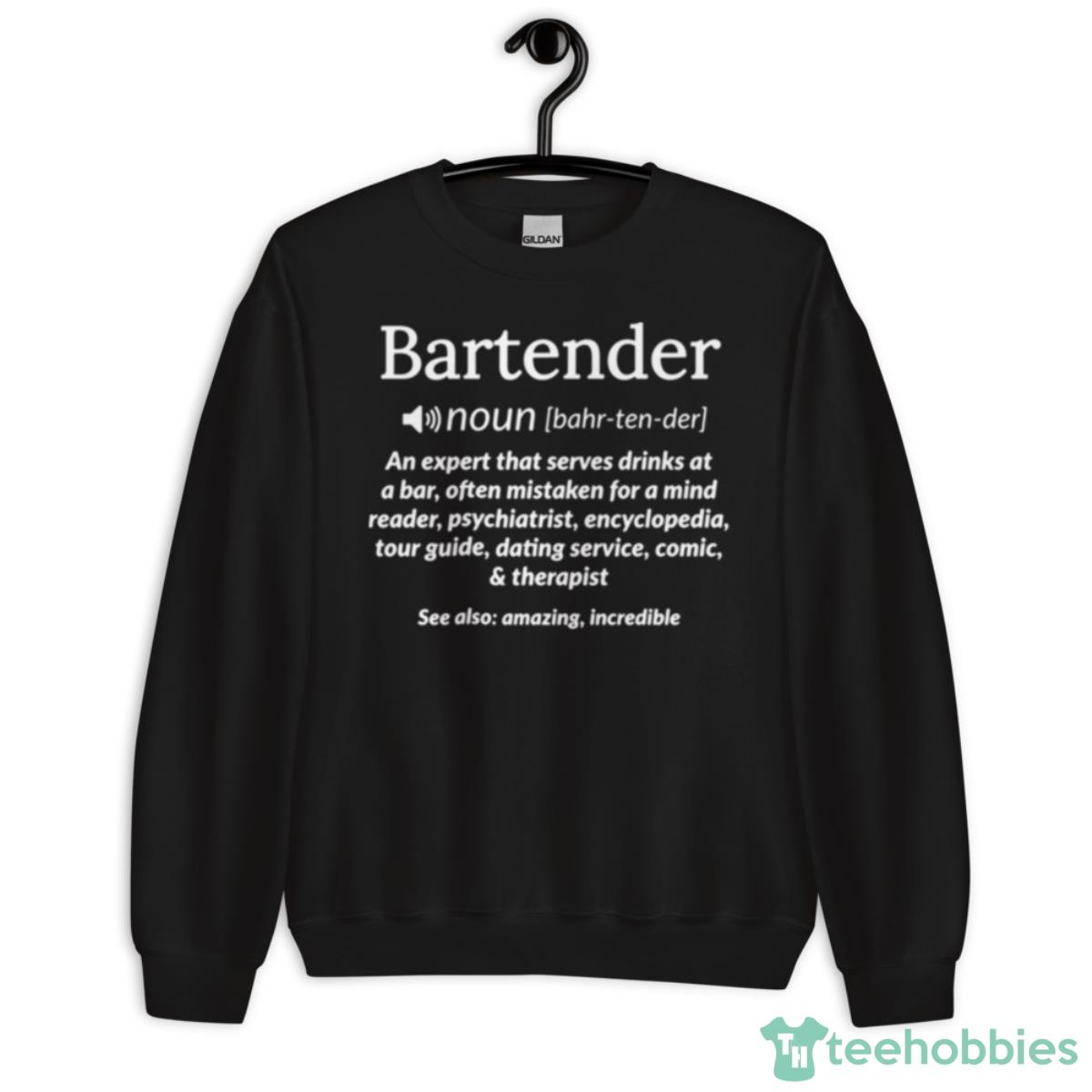 Bartender Definition Mixologist Shirt - Unisex Crewneck Sweatshirt