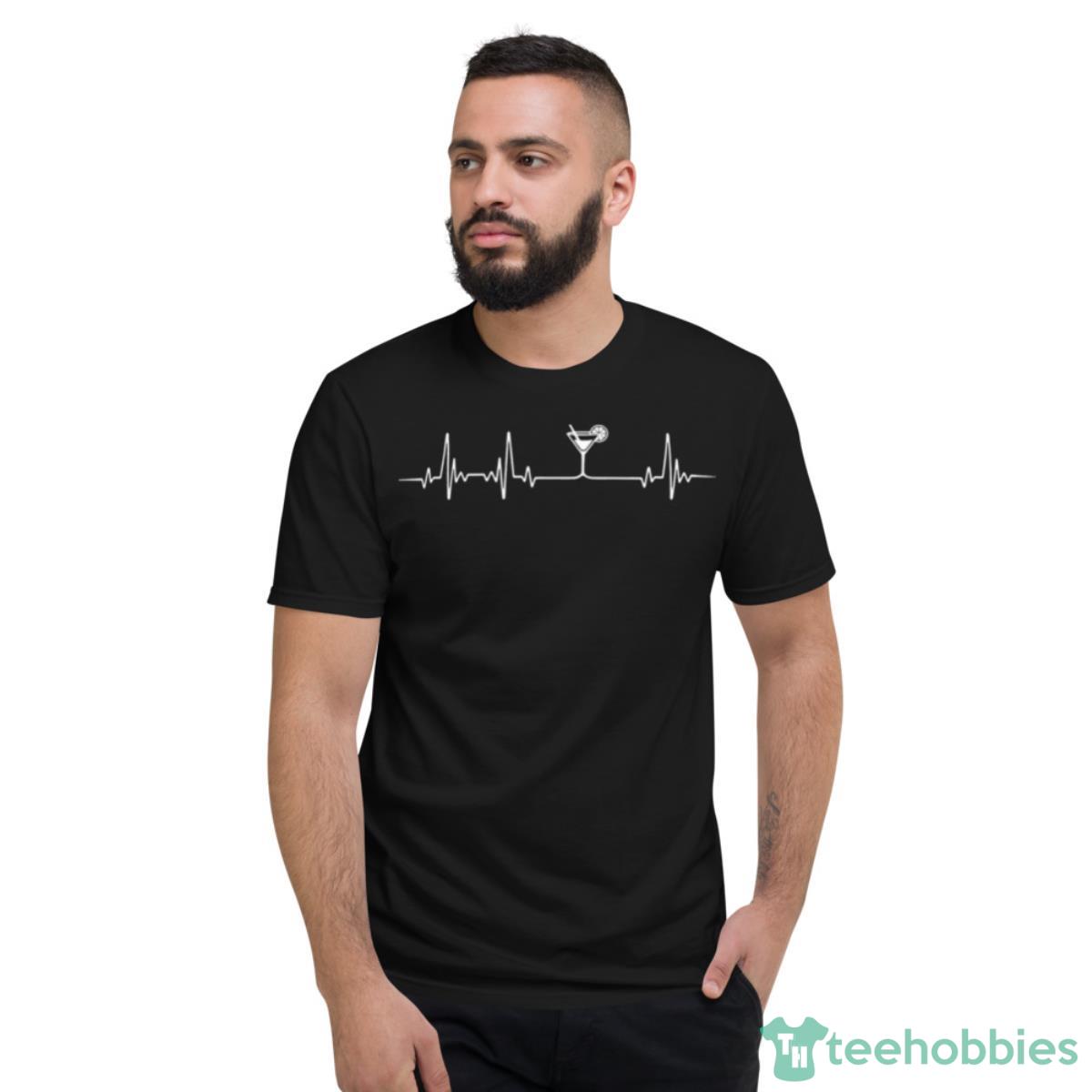 Bartender Heartbeat Funny Design Shirt - Short Sleeve T-Shirt