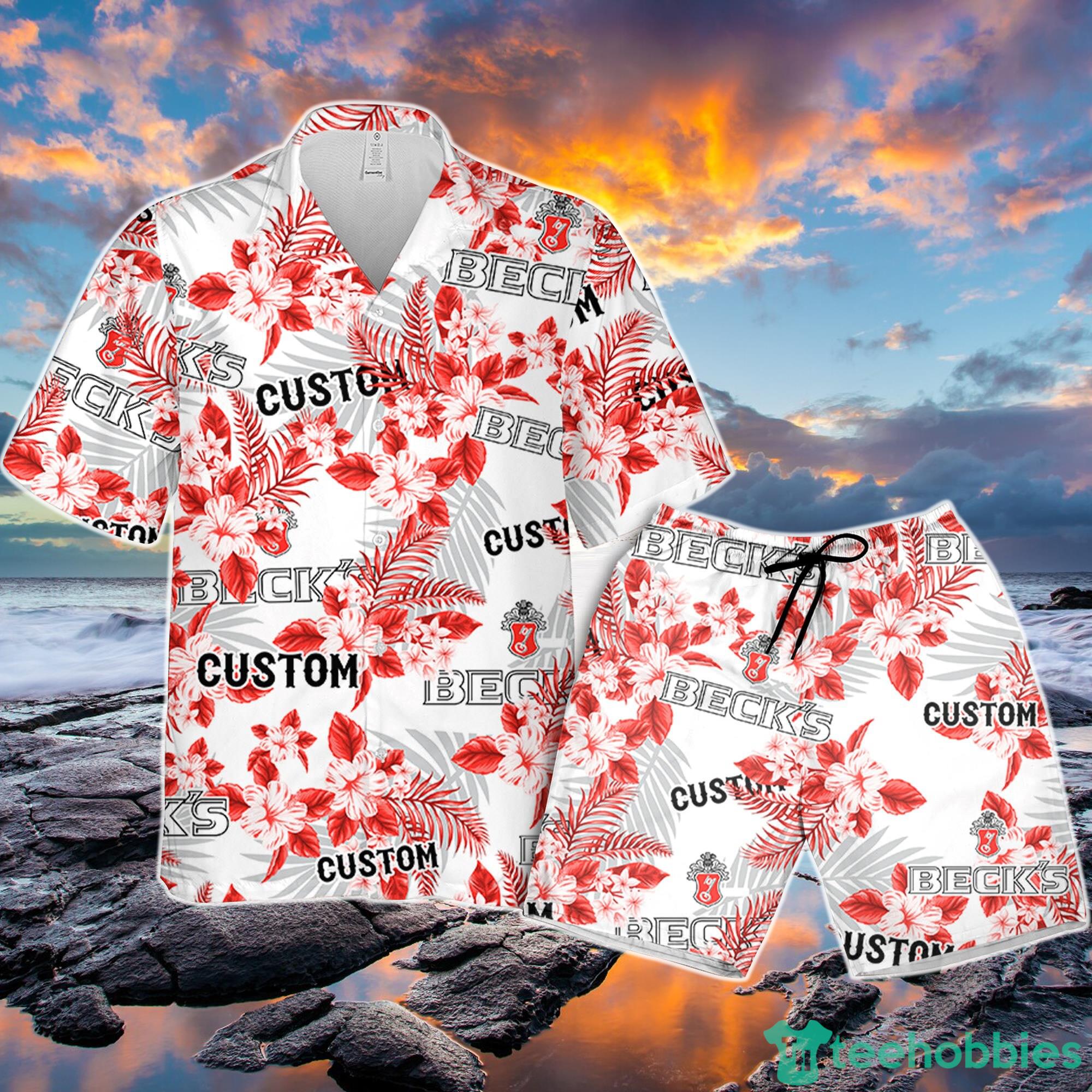 Beck's Beer Hawaiian Shirt Flowers Pattern Personalized Gift Men And Women Product Photo 1