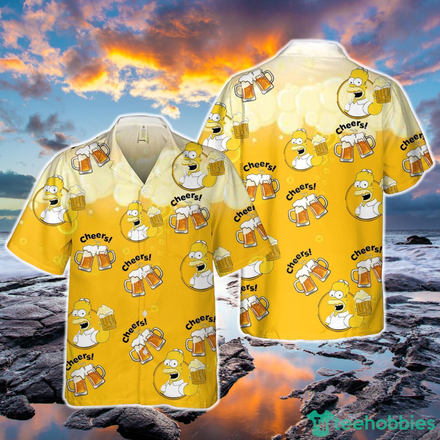 Beer Pattern Hawaiian Shirt Beers Lovers Aloha Product Photo 1