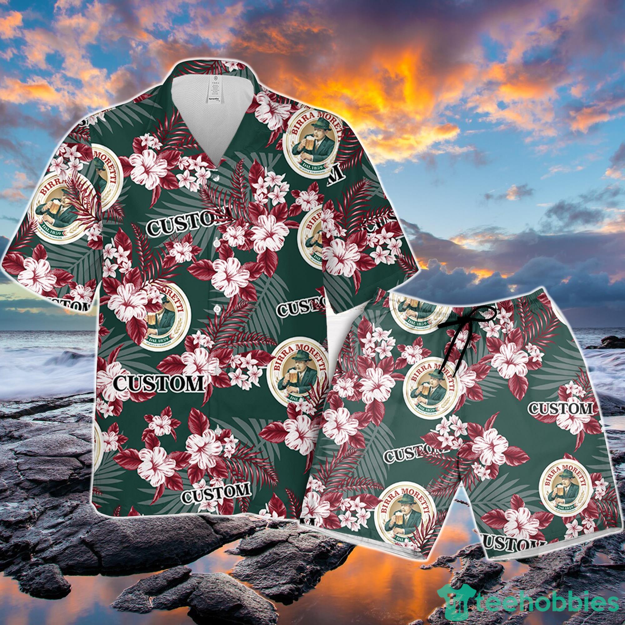 Birra Moretti Hawaiian Shirt Flowers Pattern Personalized Gift Men And Women Product Photo 1