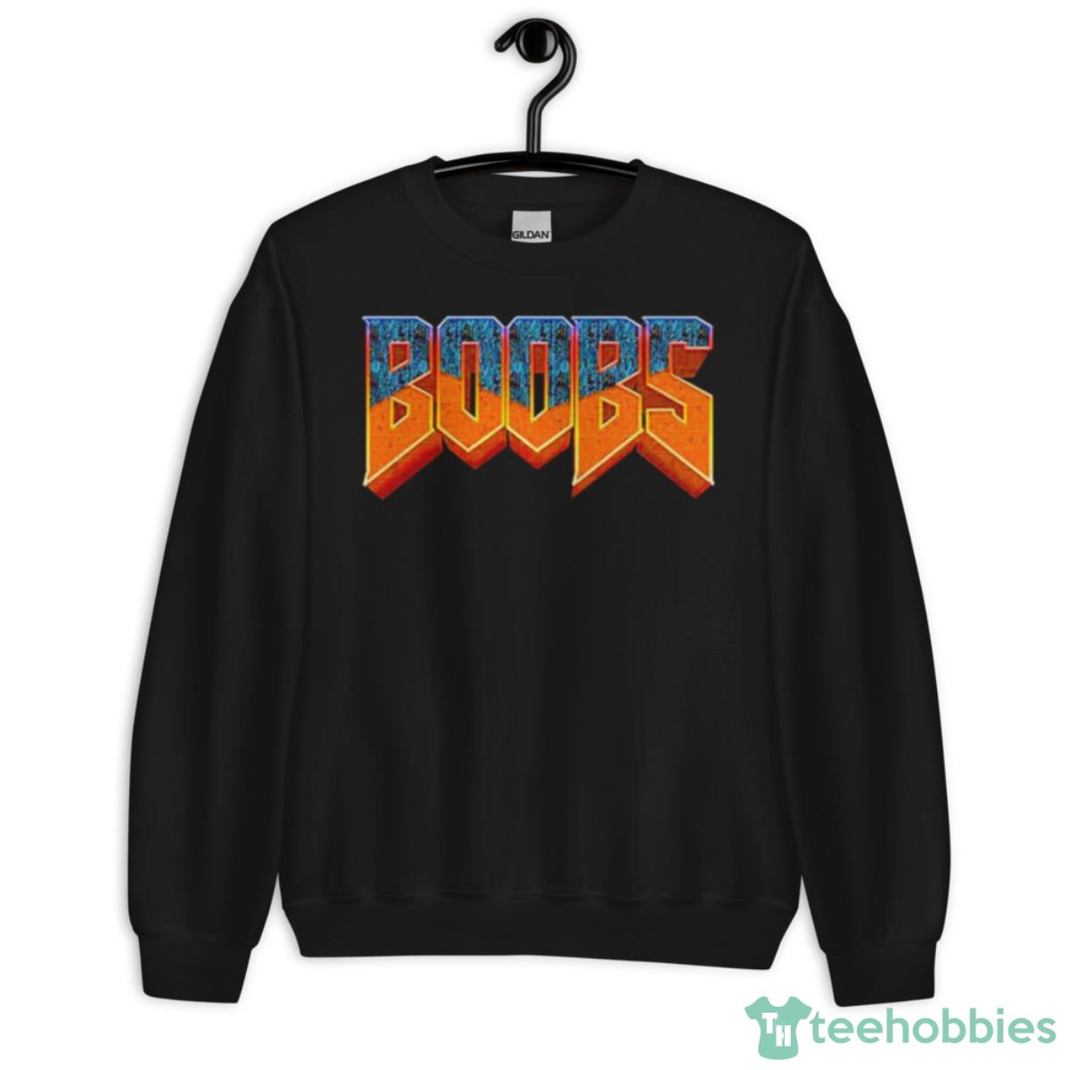 Boobs Doom Logo Shirt - Unisex Crewneck Sweatshirt
