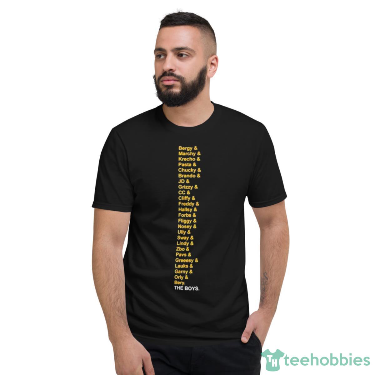Bruins 2023 The Boys Roster Shirt - Short Sleeve T-Shirt