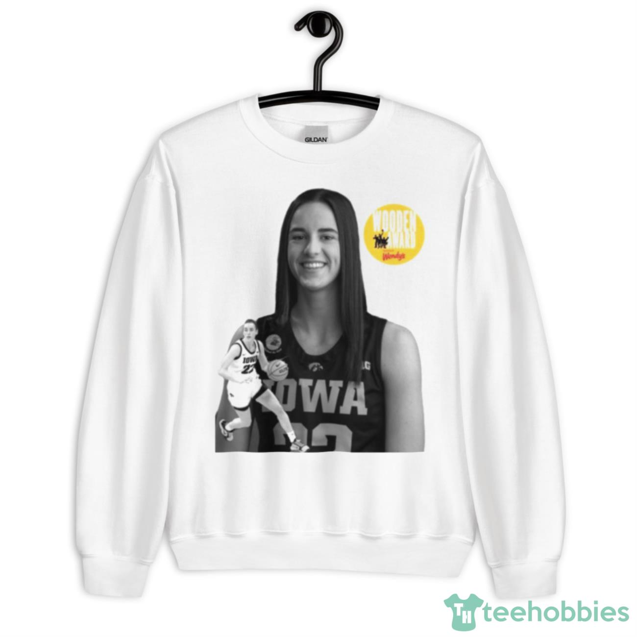 Caitlin Clark Wooden Award Iowa Hawkeyes Shirt - Unisex Heavy Blend Crewneck Sweatshirt
